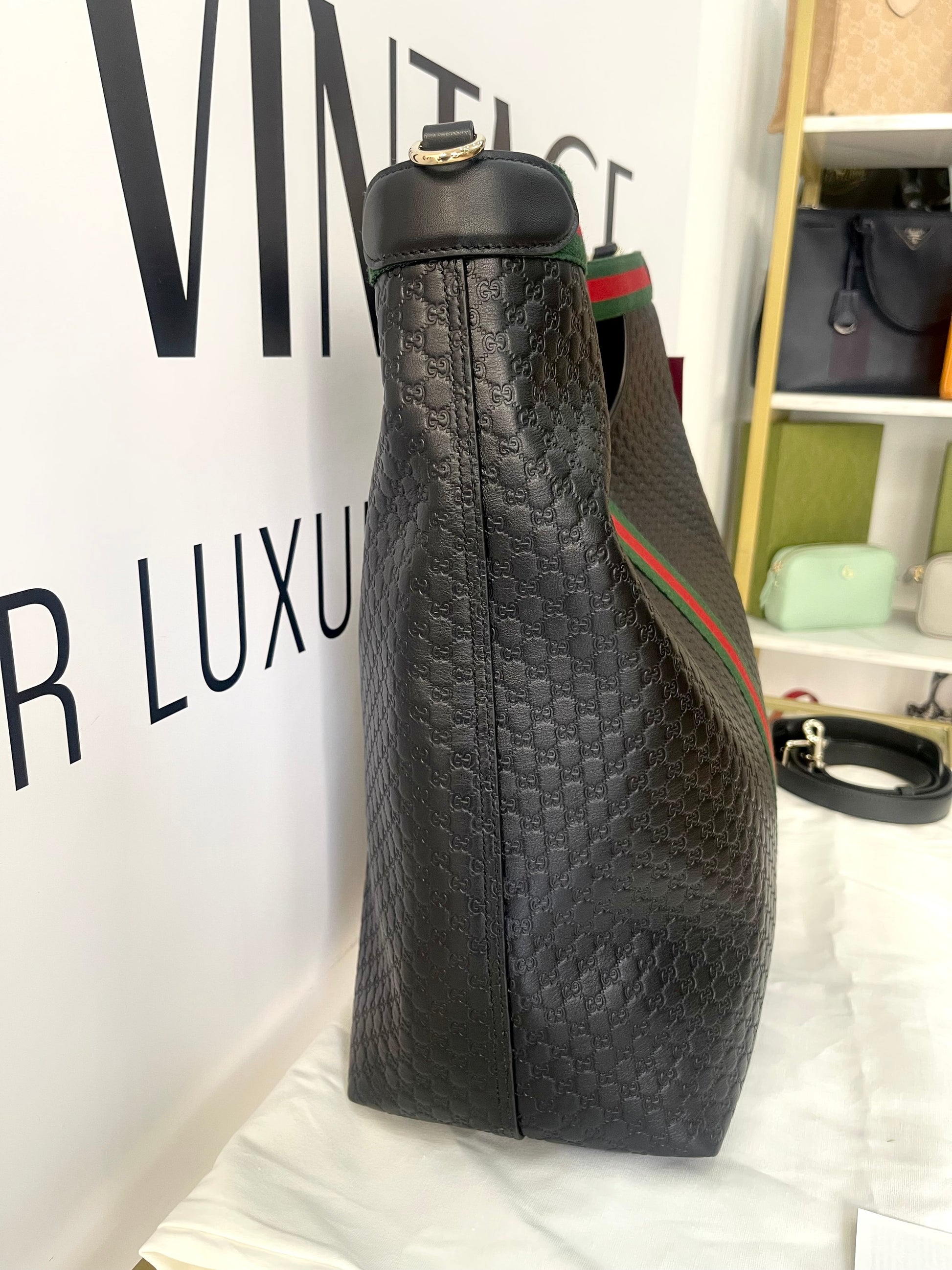 Borsa Shopping Giglio Microguccissima Gucci