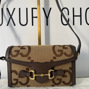 Borsa Mini Horsebit 1955 Jumbo GG Gucci