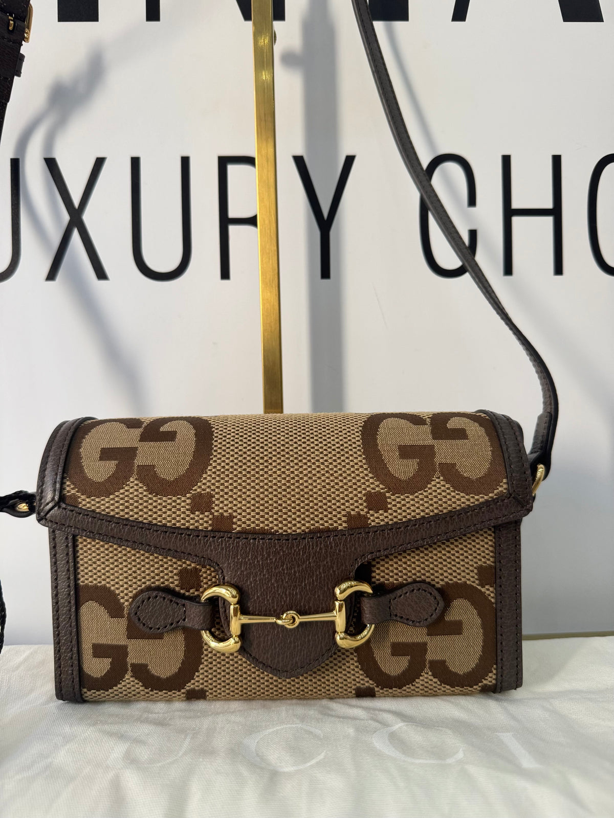 Borsa Mini Horsebit 1955 Jumbo GG Gucci