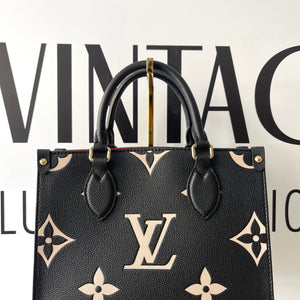 Borsa OnTheGo PM Monogram Empreinte Bicolor Louis Vuitton