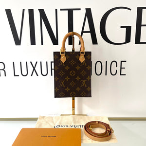 Borsa Petit Sac Plat Monogram Louis Vuitton