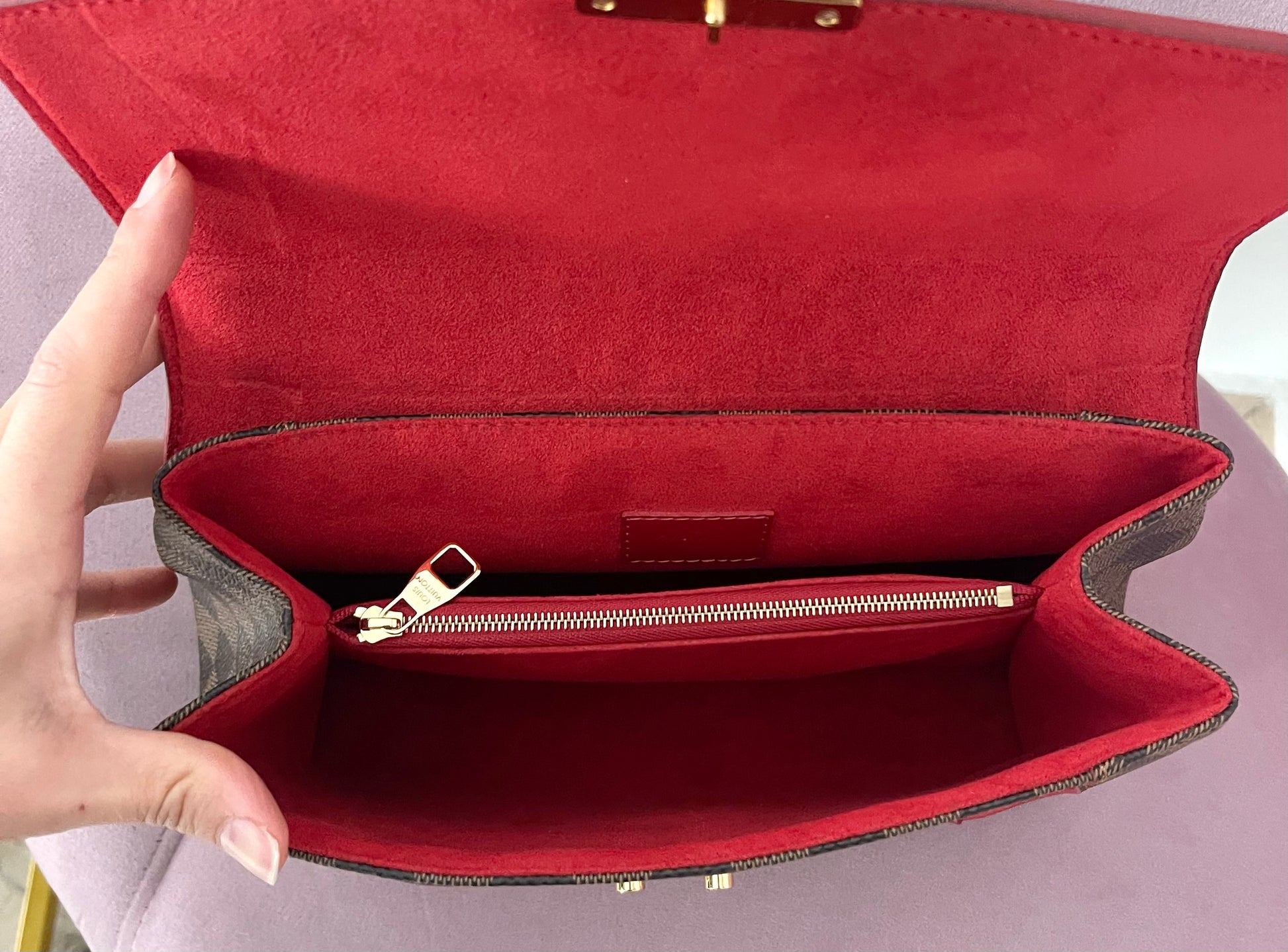 Borsa Caissa Damier Ebéne Louis Vuitton