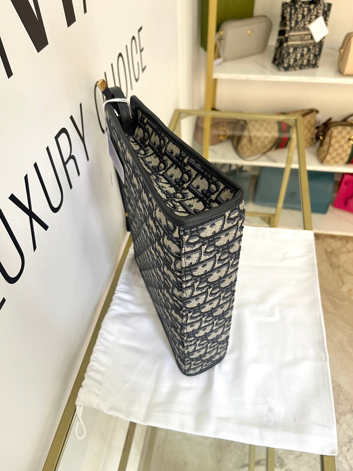 Pochette Dea 30 Montaigne Jacquard Dior Oblique Christian Dior
