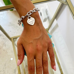 Bracciale a Maglie Cuore M Tiffany