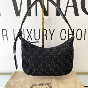 Borsa Horsebit Slim in Denim Gucci