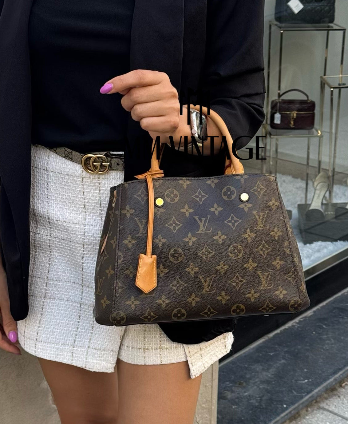 Borsa Montaigne PM Monogram Louis Vuitton