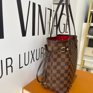 Borsa Neverfull PM Damier Ébène Louis Vuitton