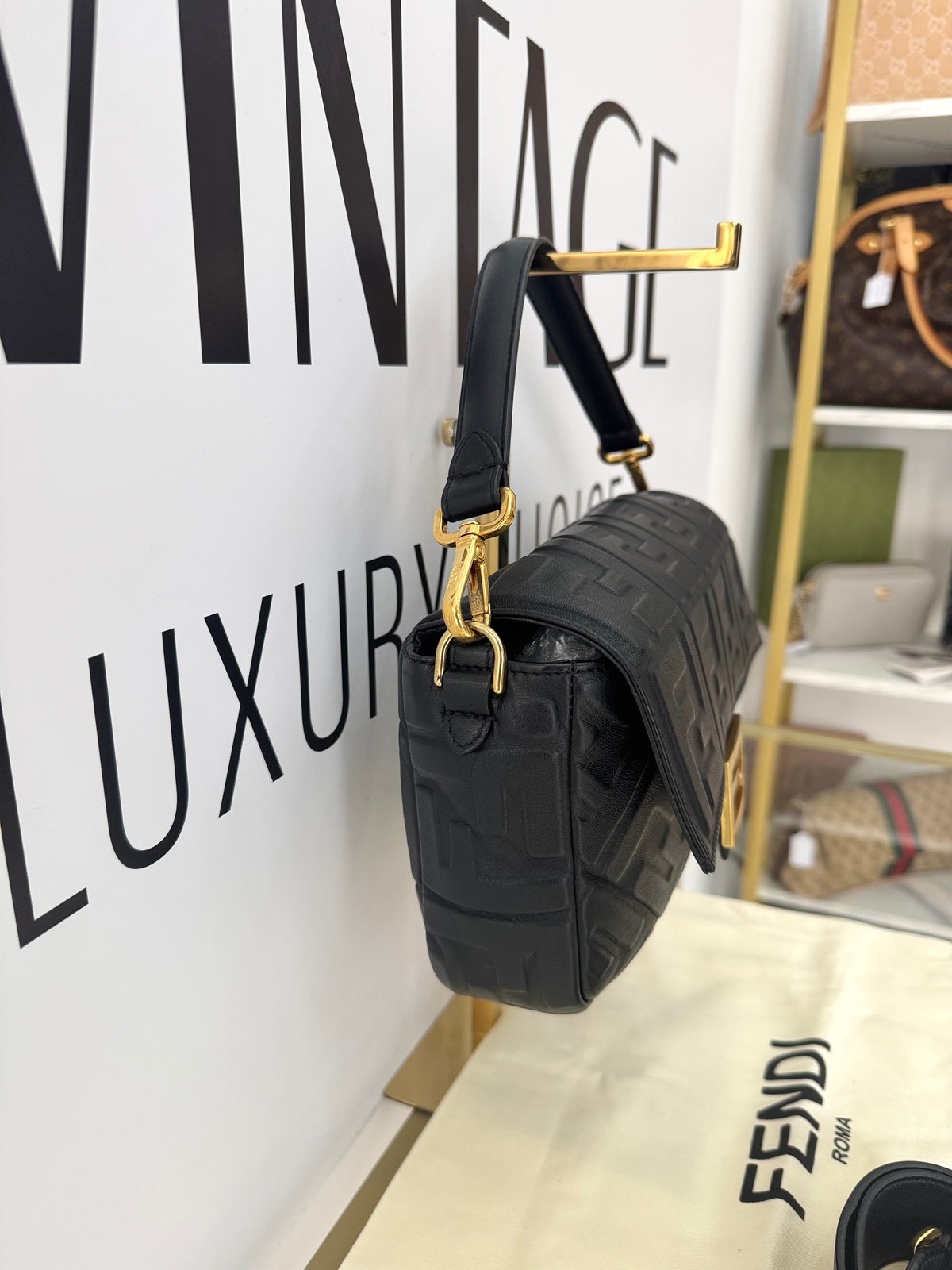 Borsa Baguette FF Fendi