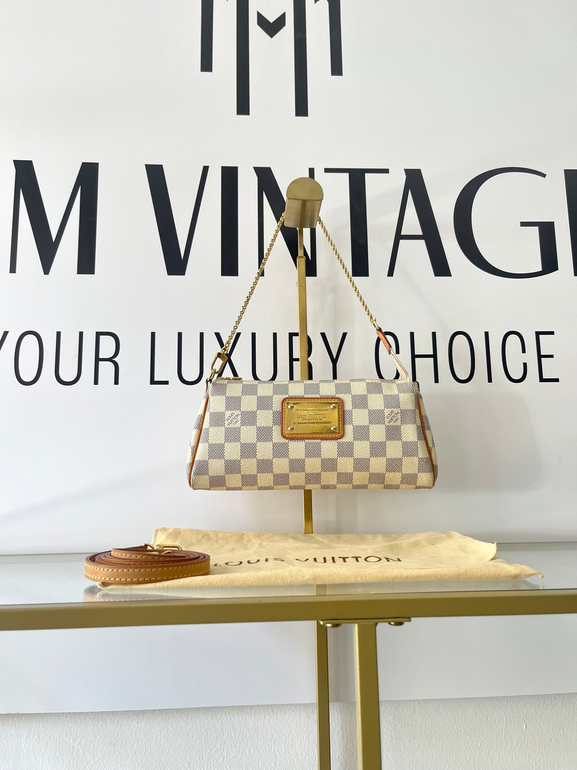 Pochette Eva Damier Azur Louis Vuitton