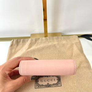 Portafoglio con logo Gucci rosa chiaro