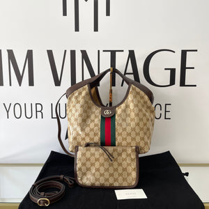 Borsa Shopping Giglio GG Crystal Gucci