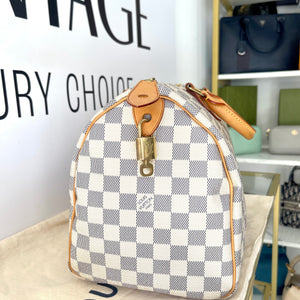 Borsa Speedy 30 Damier Azur Louis Vuitton