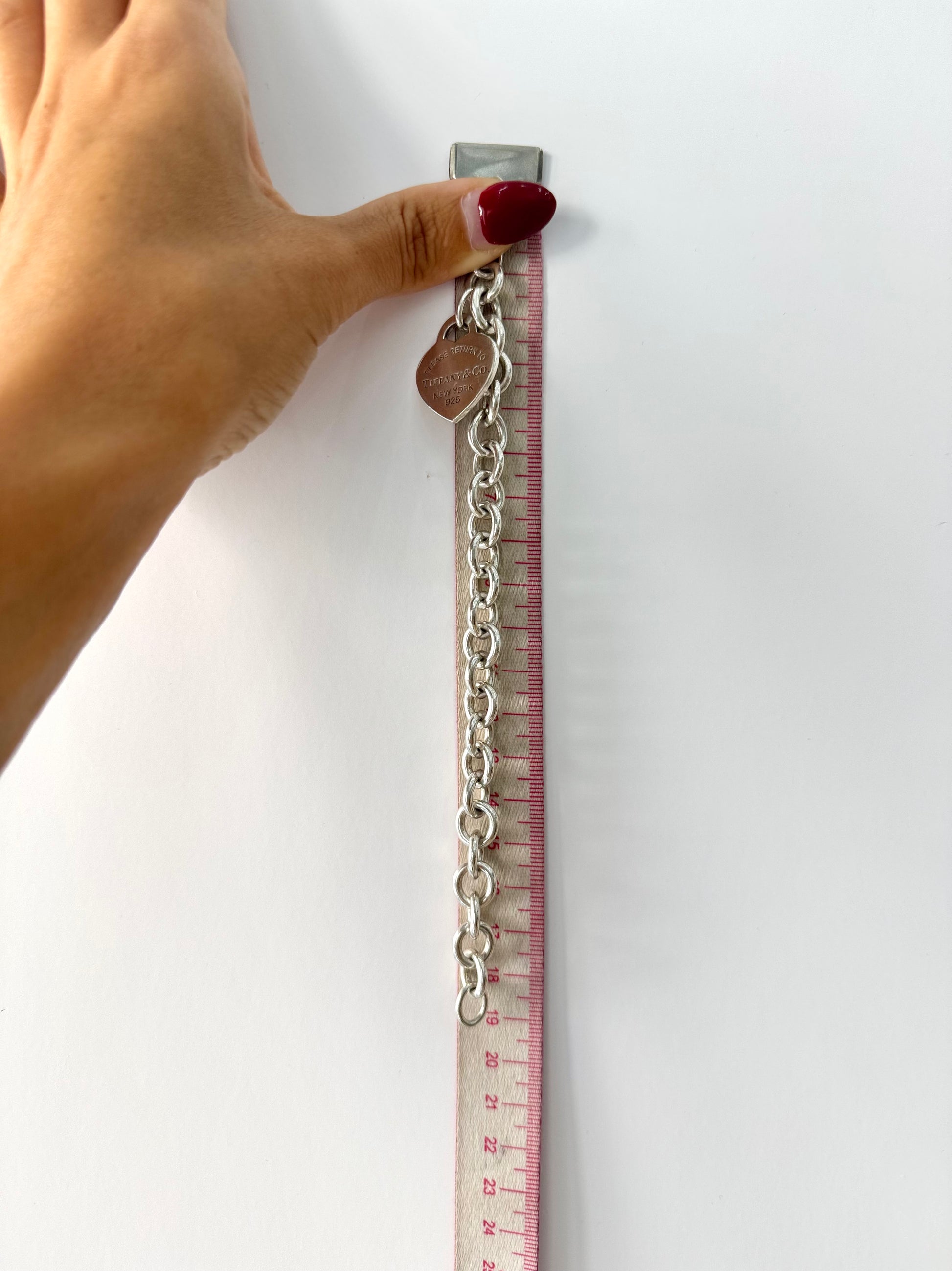 Bracciale a maglie cuore M Tiffany
