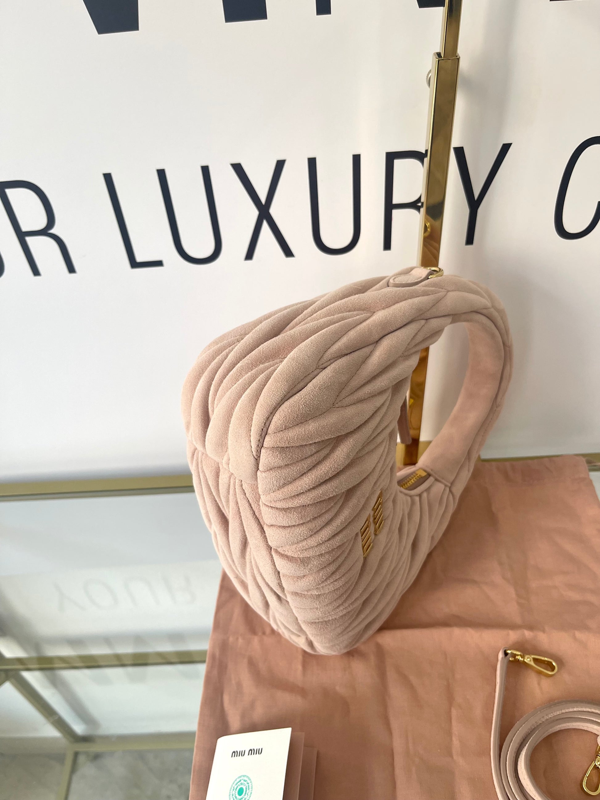 Borsa Hobo Wander Small Miu Miu