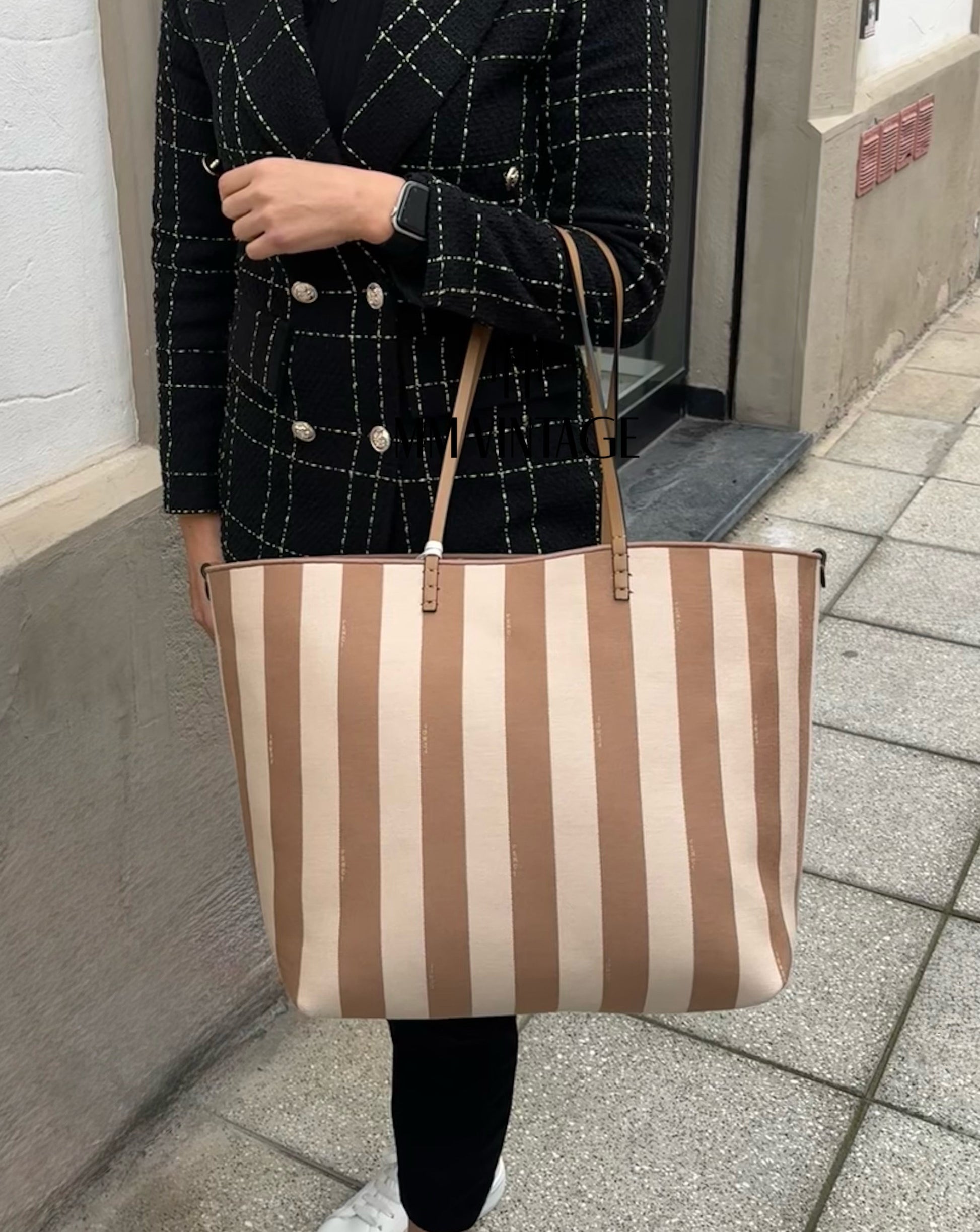 Borsa Shopping Roll Large Reversibile Fendi