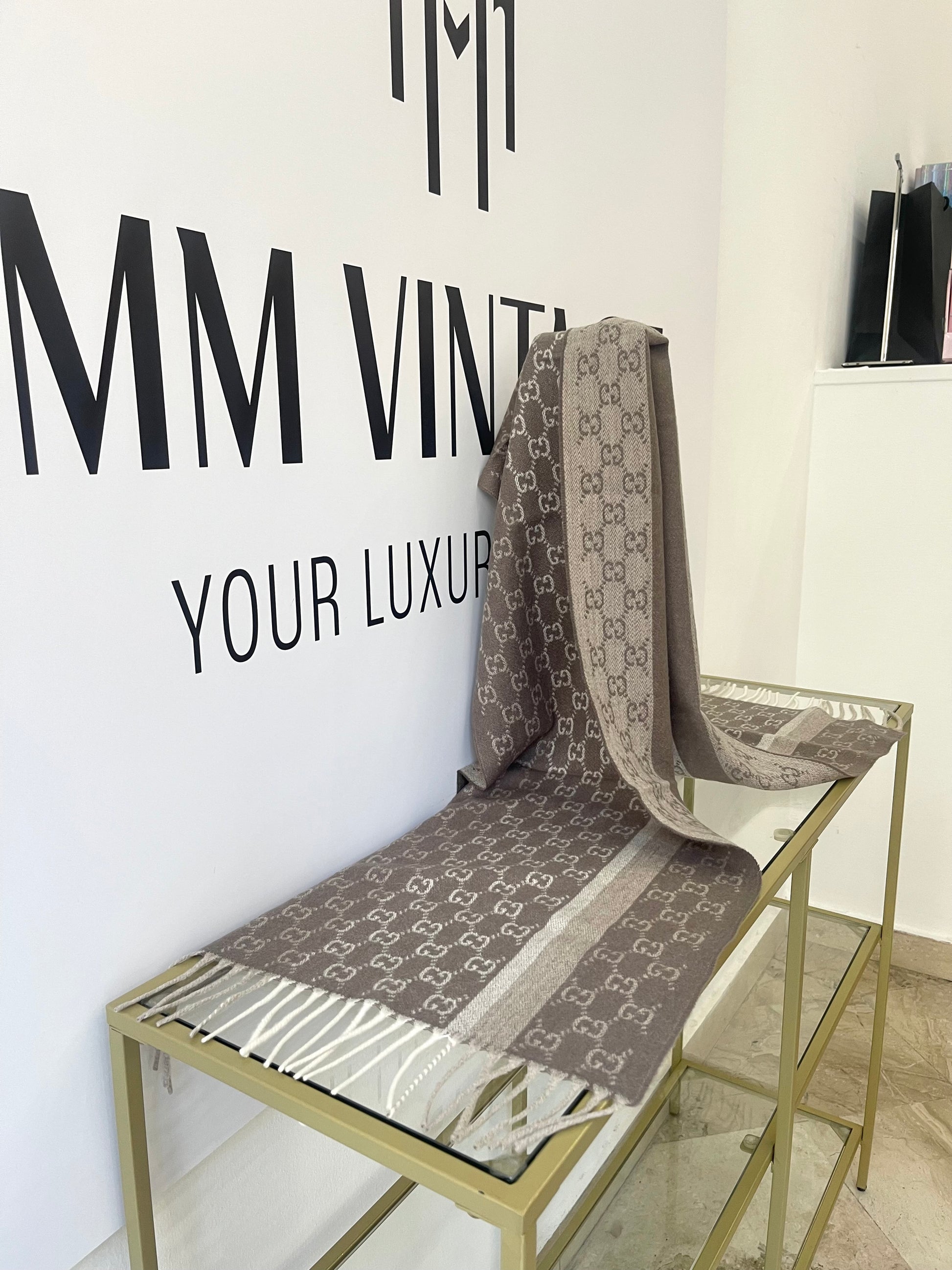 Sciarpa GG con frange Gucci