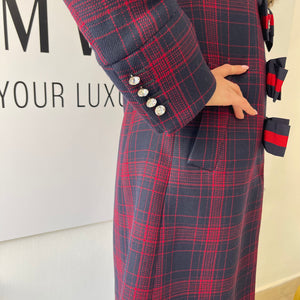 Cappotto con fiocchi Web Gucci