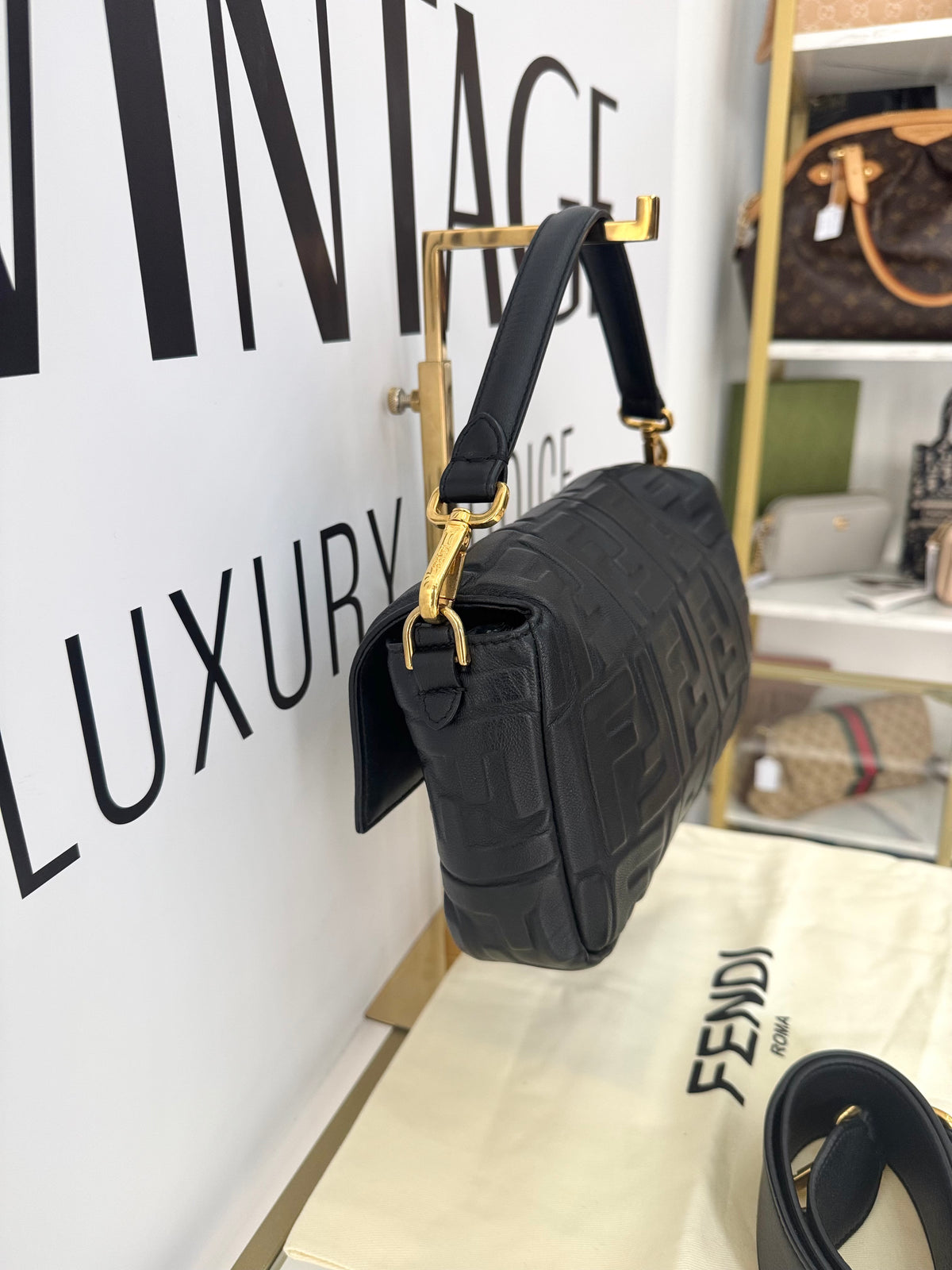 Borsa Baguette FF Fendi