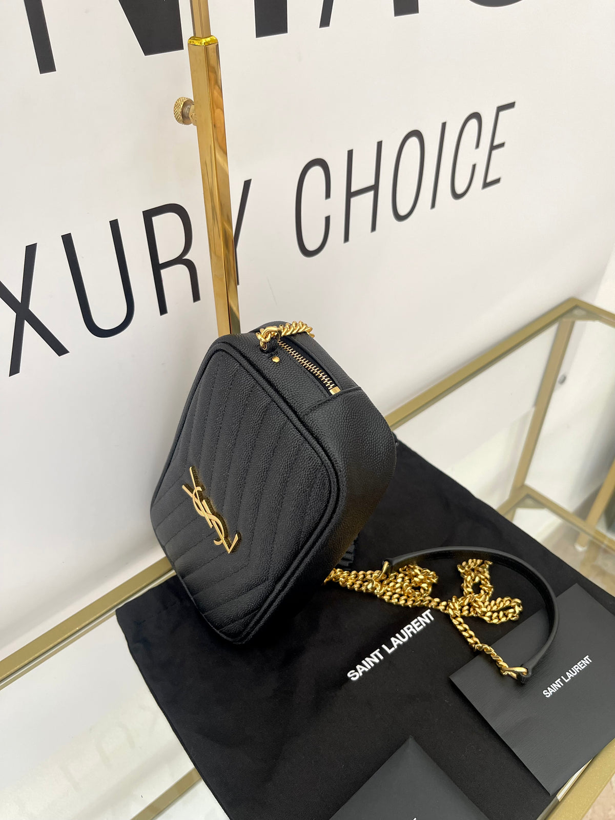Borsa Mini Camera Lou Saint Laurent