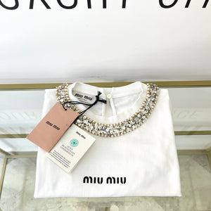 T-Shirt in cotone Miu Miu