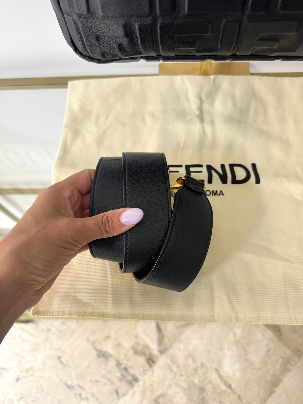 Borsa Baguette FF Fendi