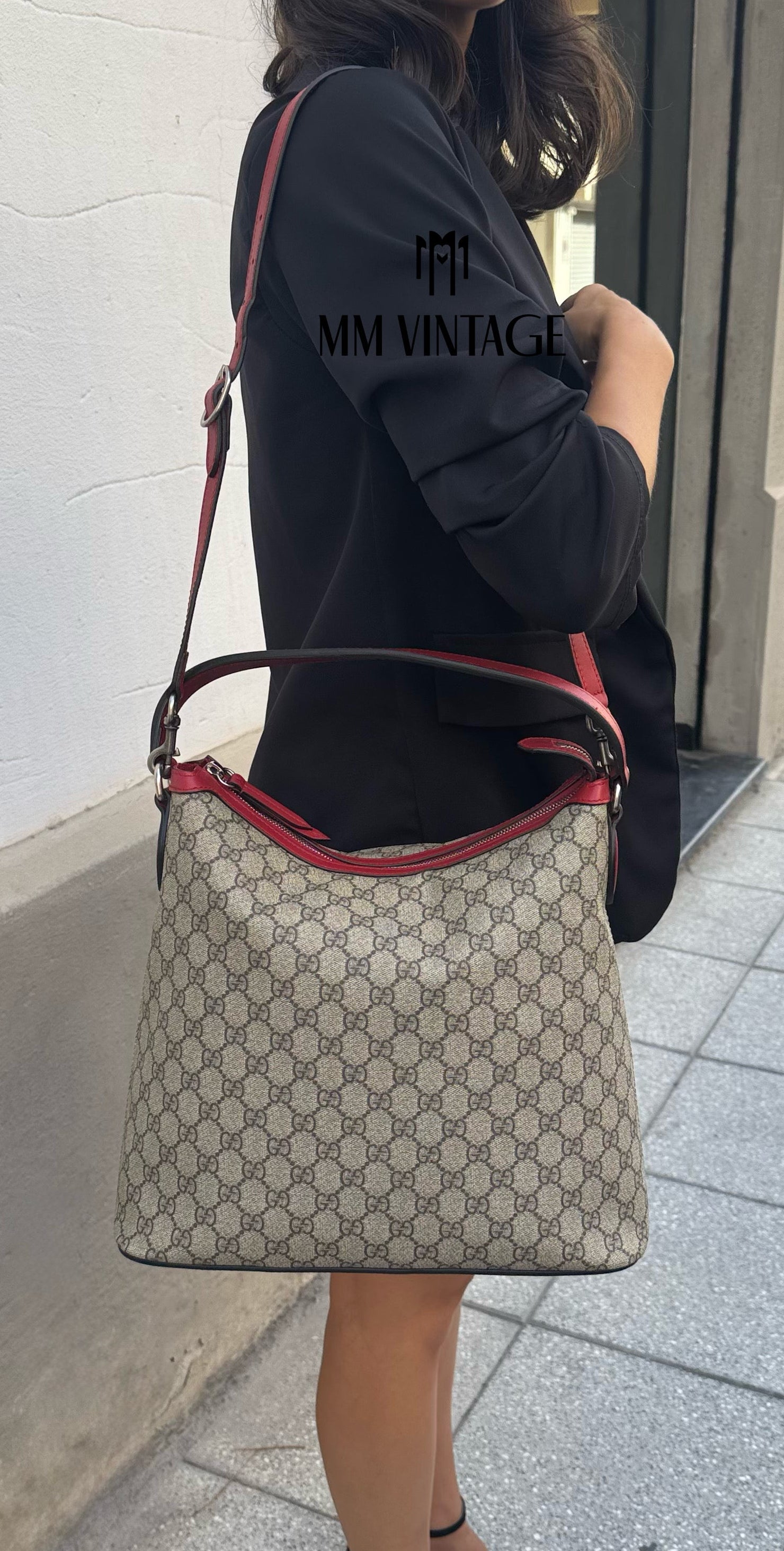 Borsa Hobo Linea A GG Supreme Gucci