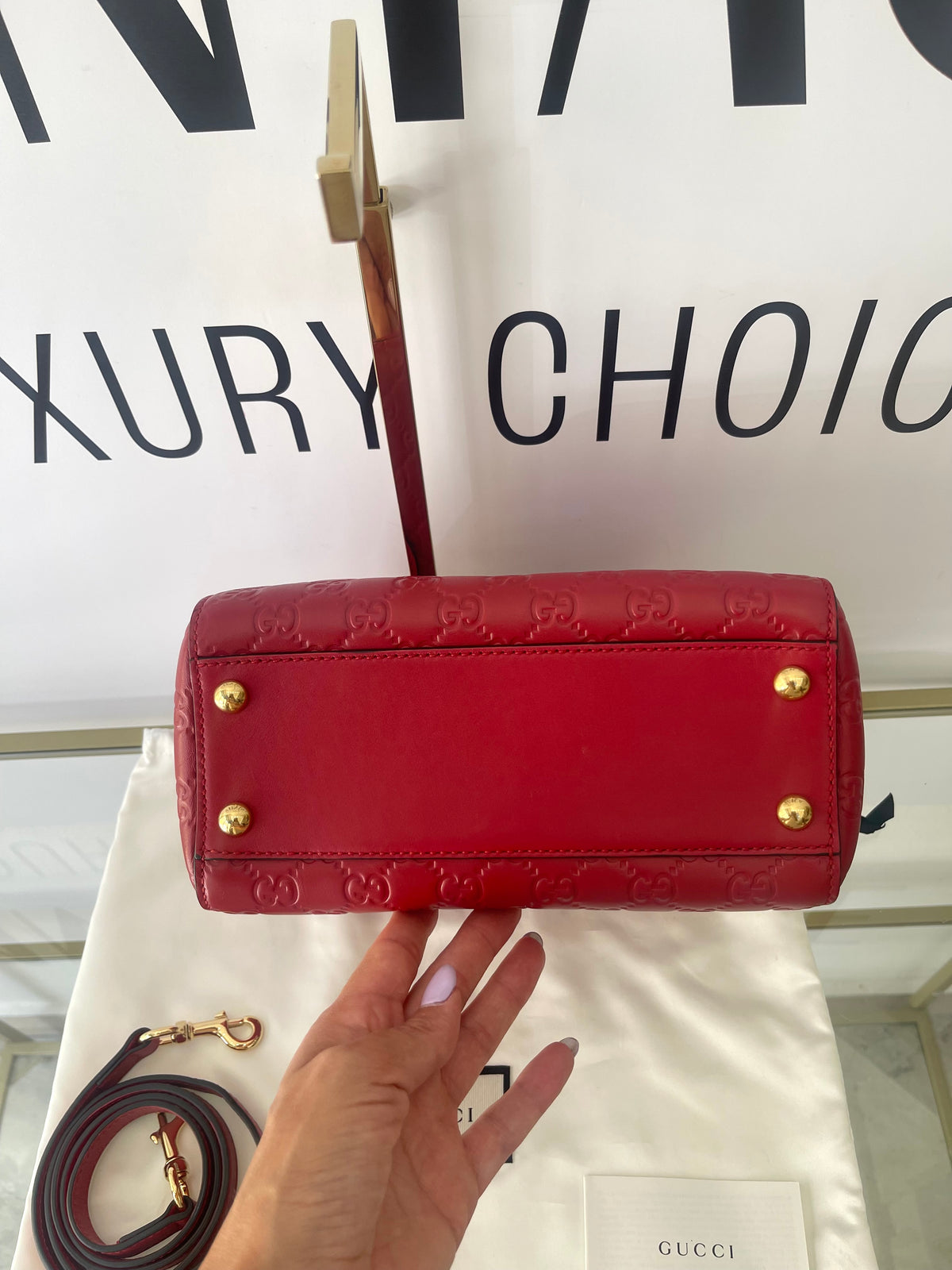 Bauletto Boston Guccissima Gucci