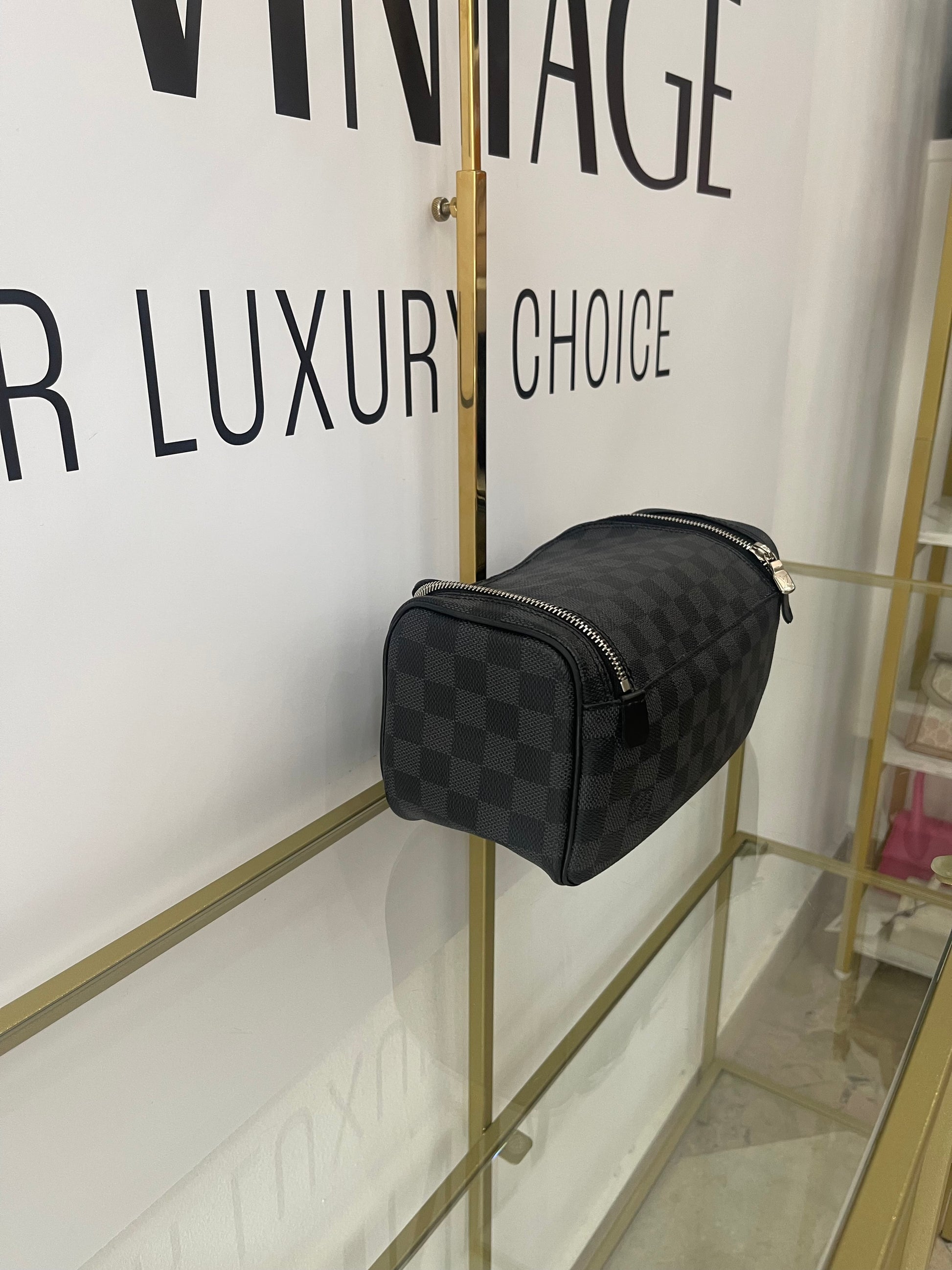 Toiletry Bag Damier Graphite Louis Vuitton