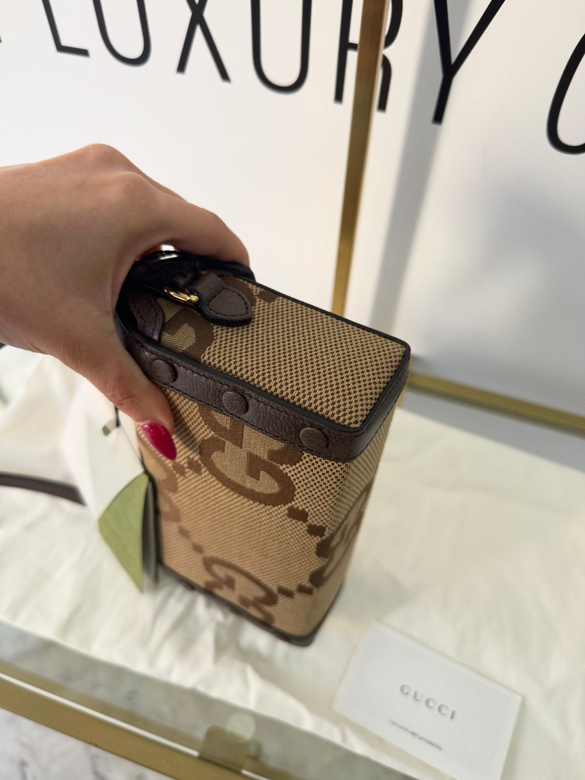 Borsa Mini Horsebit 1955 Jumbo GG Gucci