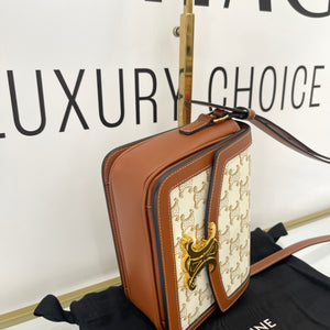 Borsa Teen Triomphe in tela Triomphe Celine