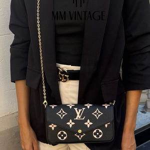 Pochette Félicie Monogram Empreinte Bicolor Louis Vuitton