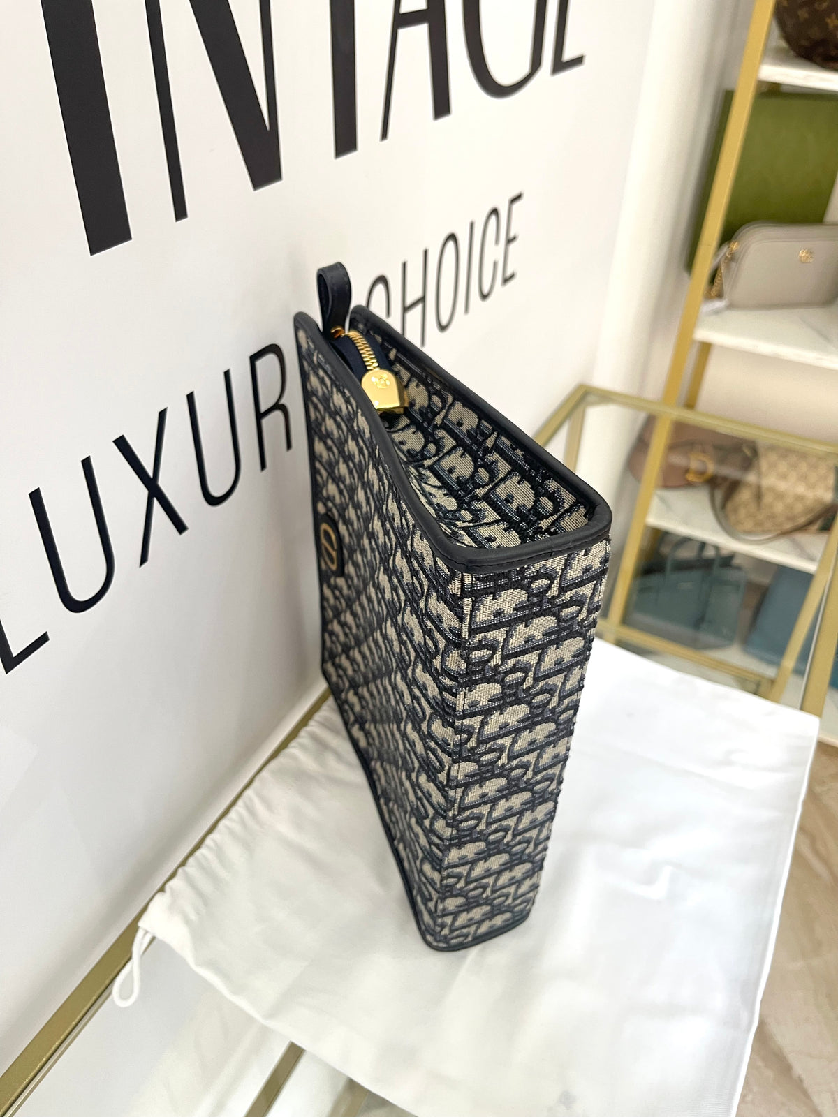 Pochette Dea 30 Montaigne Jacquard Dior Oblique Christian Dior