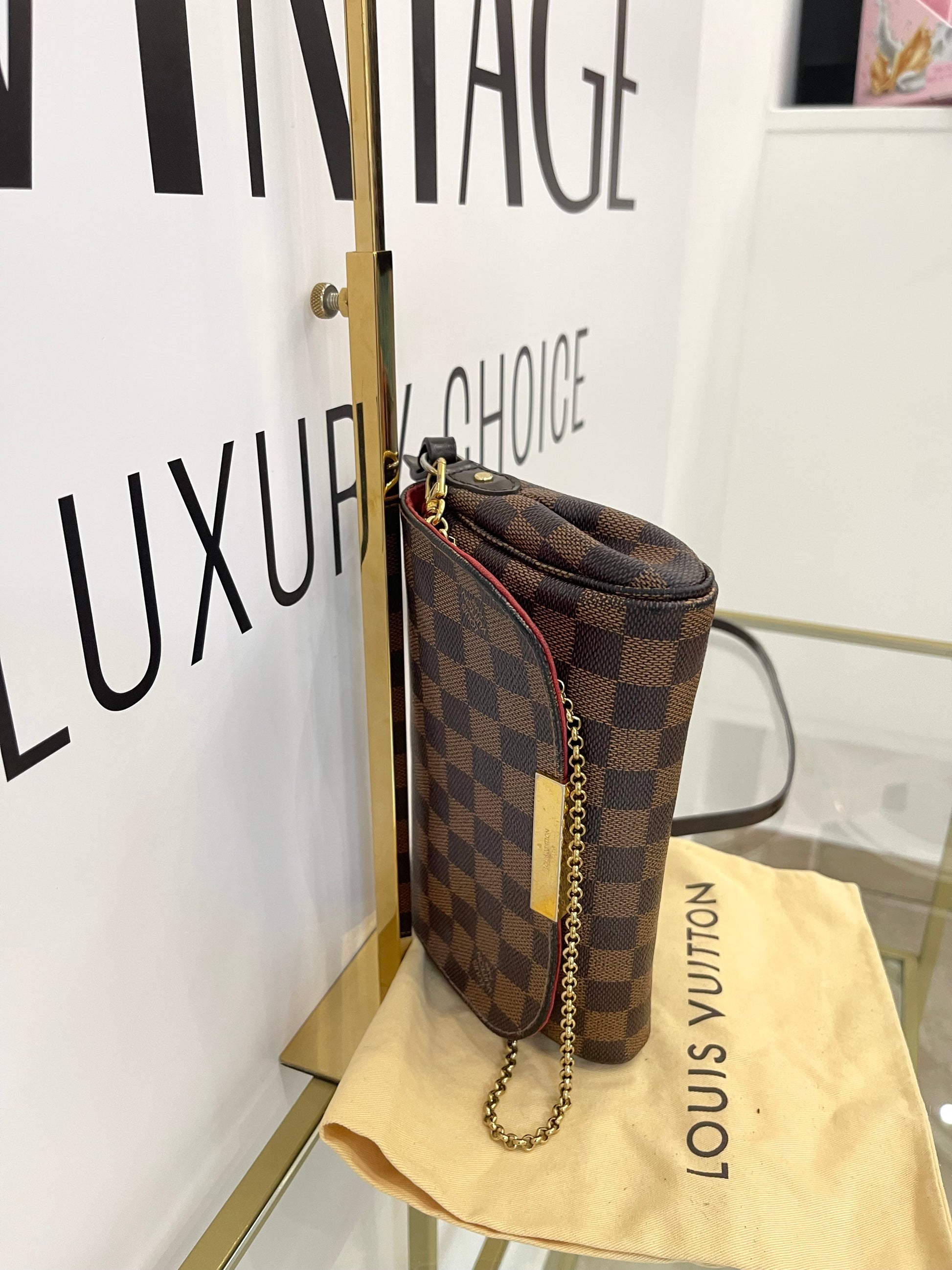 Borsa Favorite PM Damier Ébène Louis Vuitton