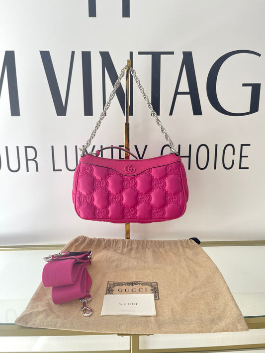 Borsa GG Matelassé fucsia Gucci