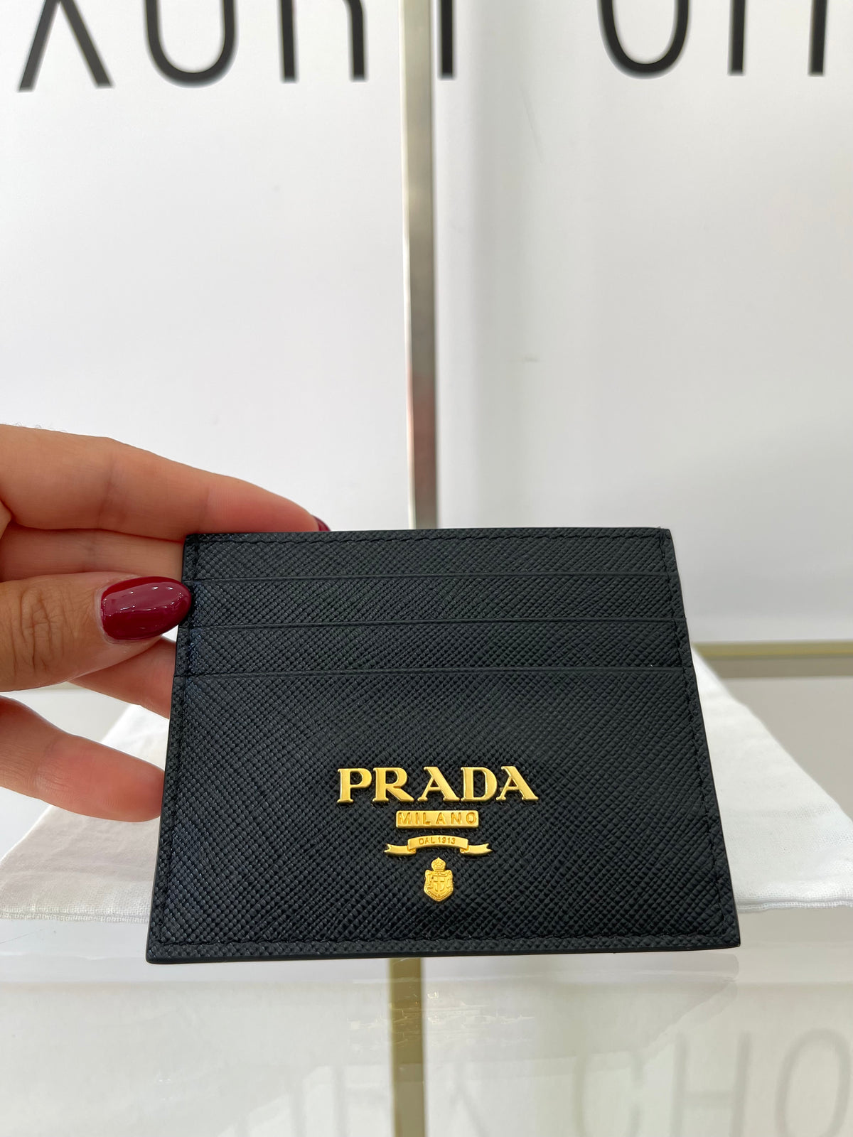 Portacarte in Saffiano Prada