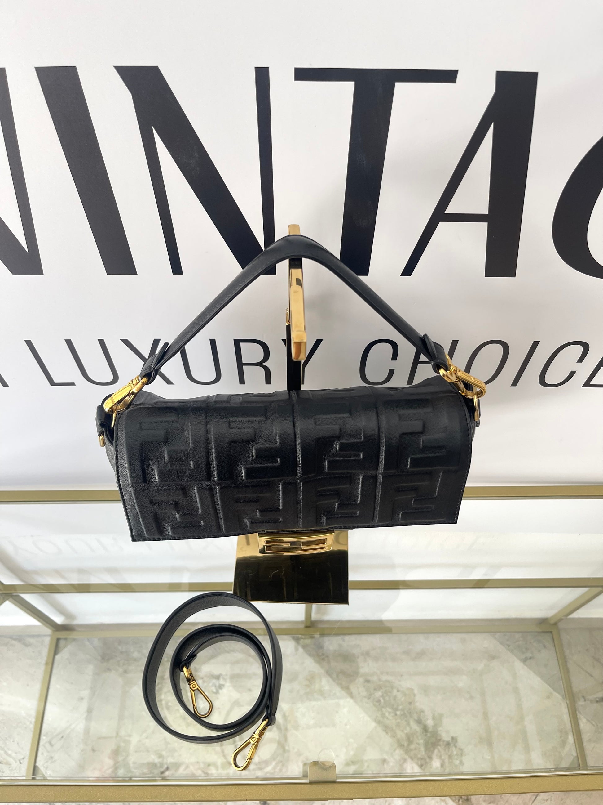 Borsa Baguette FF Fendi