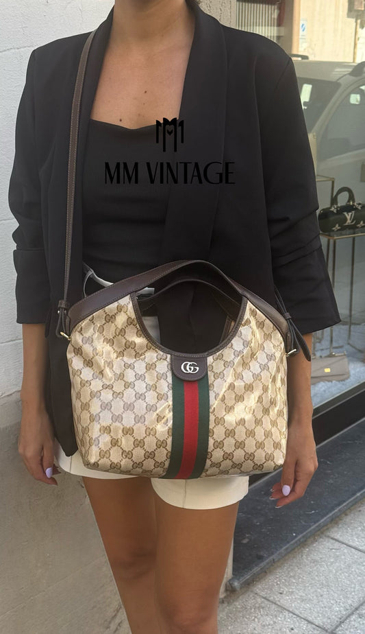 Borsa Shopping Giglio GG Crystal Gucci