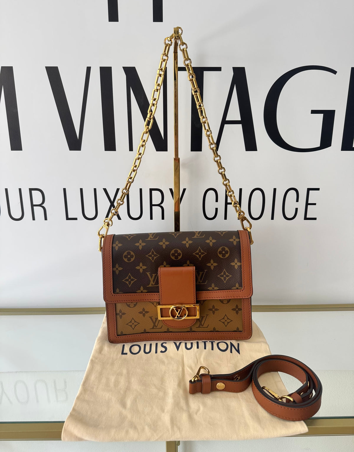 Borsa Dauphine MM Monogram/Monogram Reverse Louis Vuitton