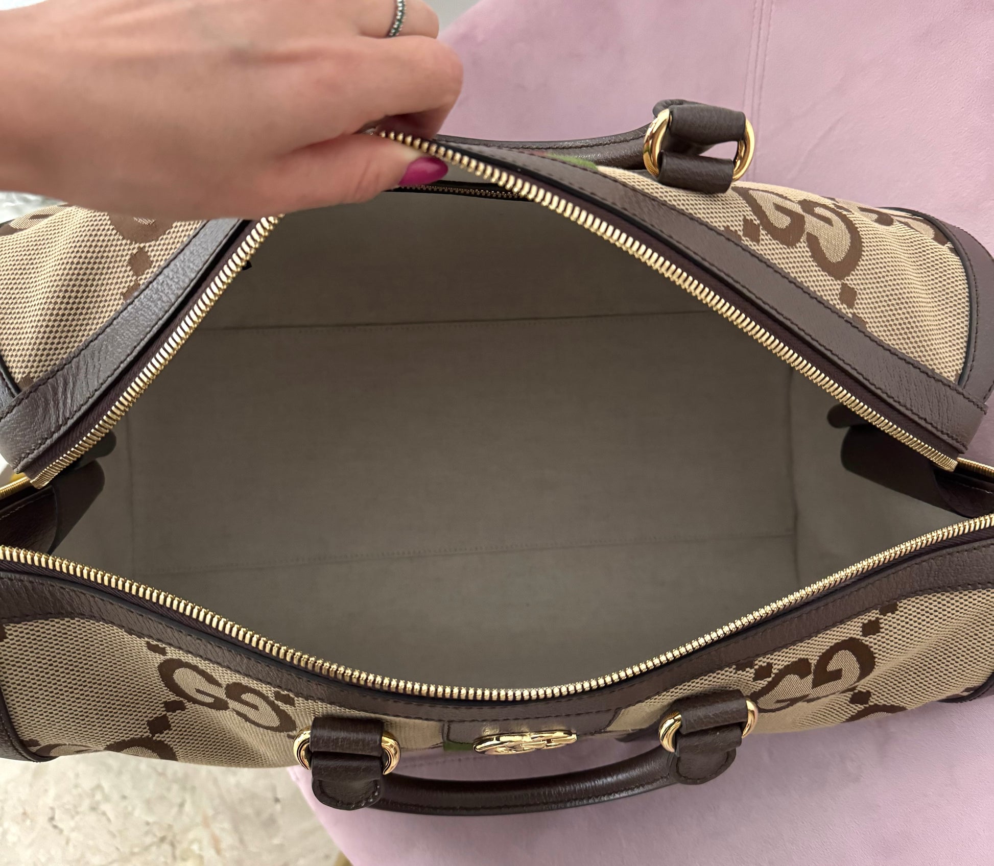 Borsone Savoy GG Jumbo Gucci