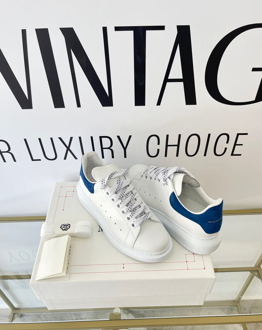 Sneaker Alexander McQueen white/paris blue 37