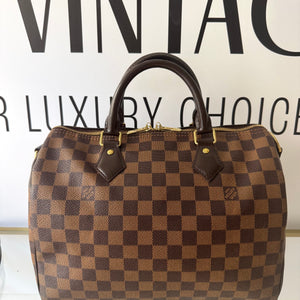 Borsa Speedy Bandoulière 30 Damier Ébène Louis Vuitton