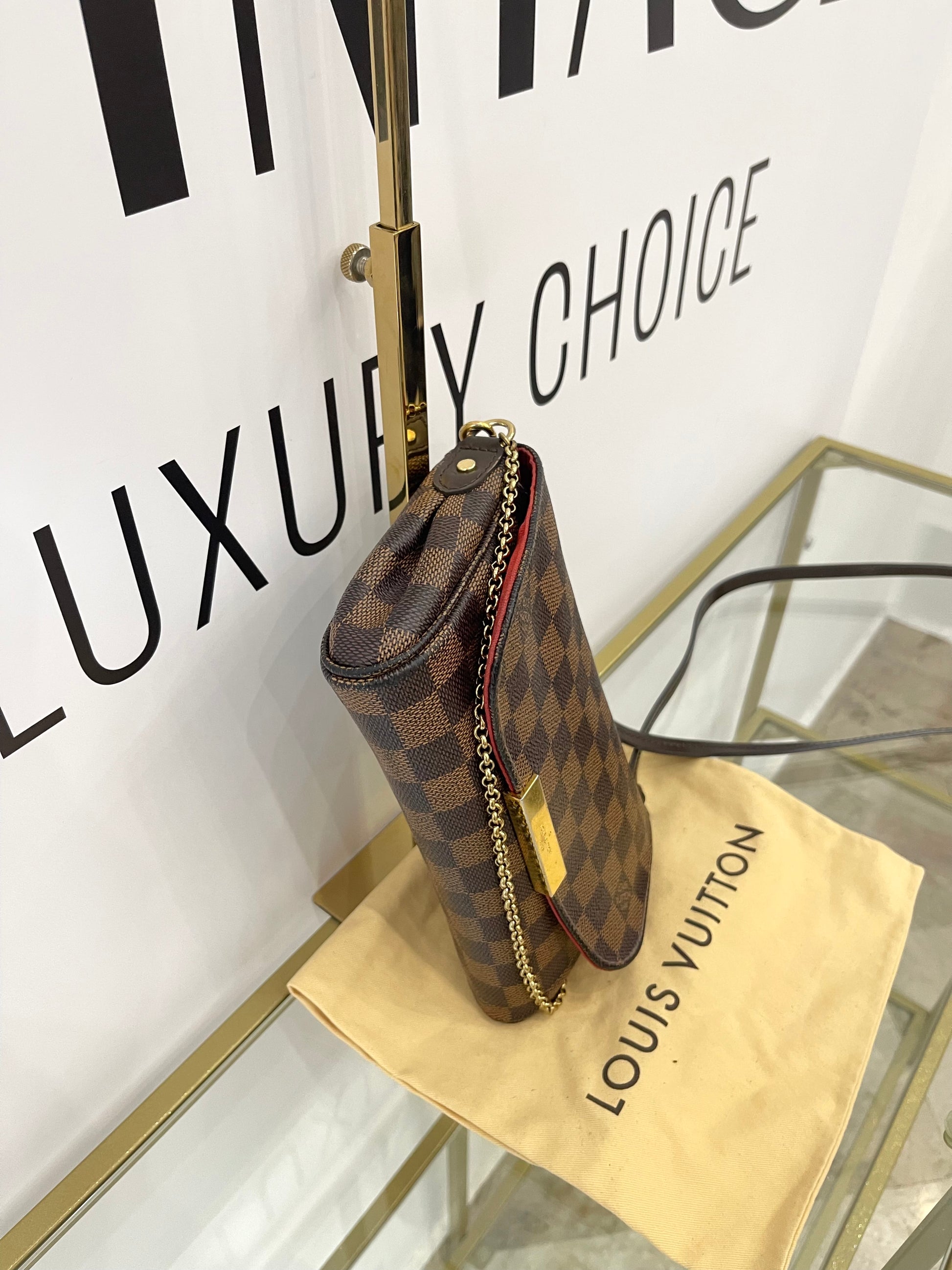 Borsa Favorite PM Damier Ébène Louis Vuitton
