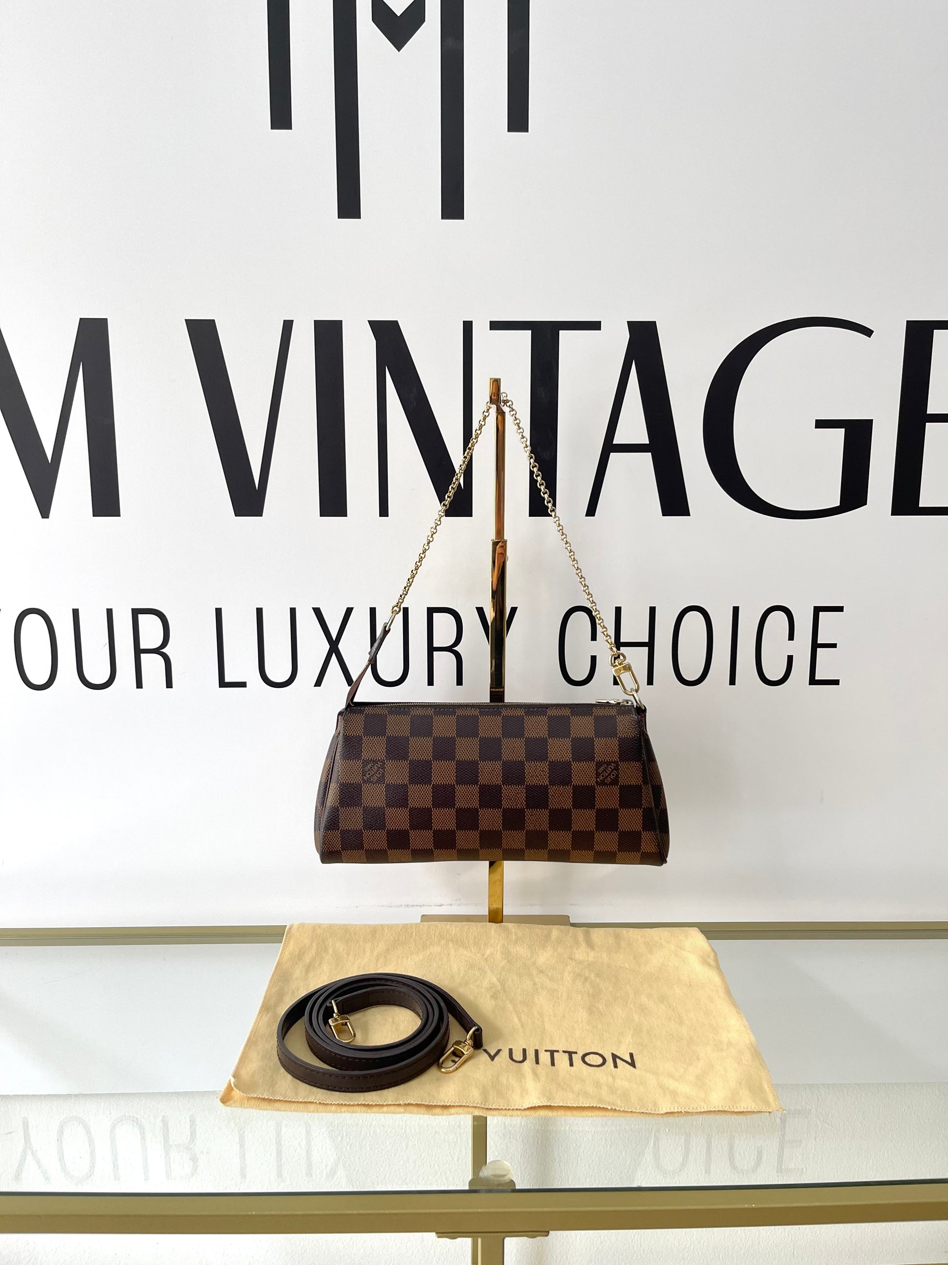 Borsa Eva Damier Ebène Louis Vuitton