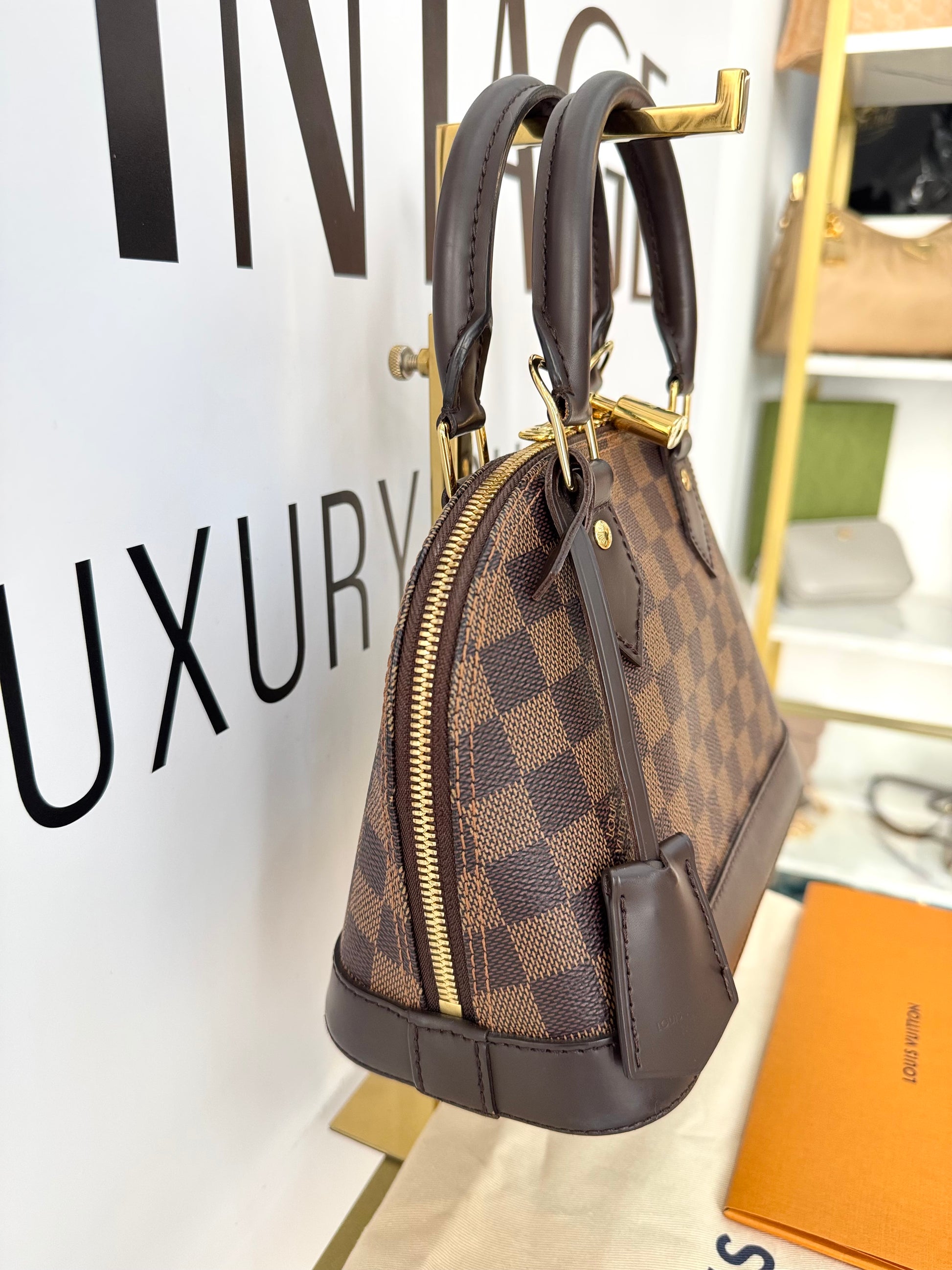 Borsa Alma BB Damier Ébène Louis Vuitton