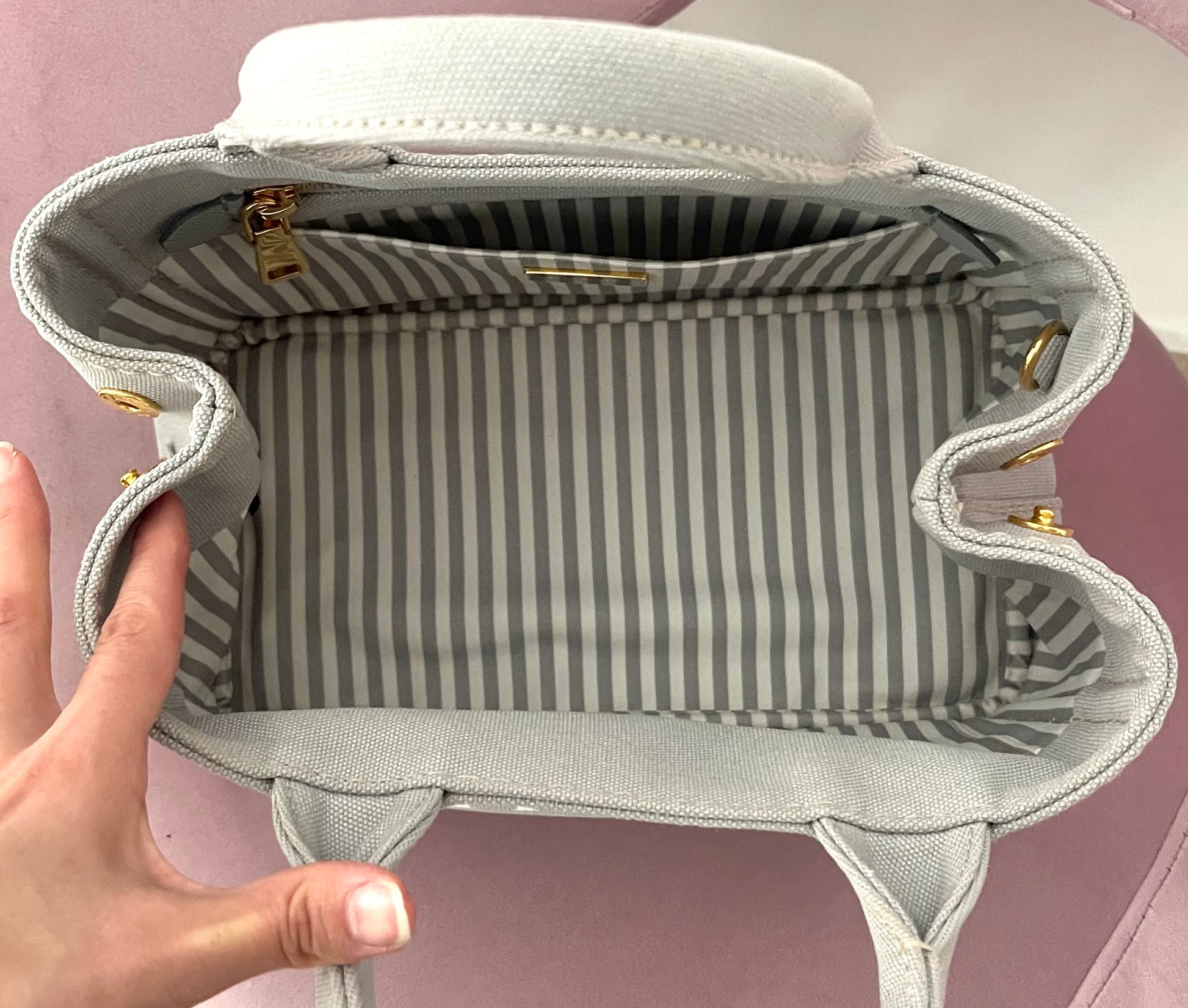 Borsa Shopping Bag Canapa Prada