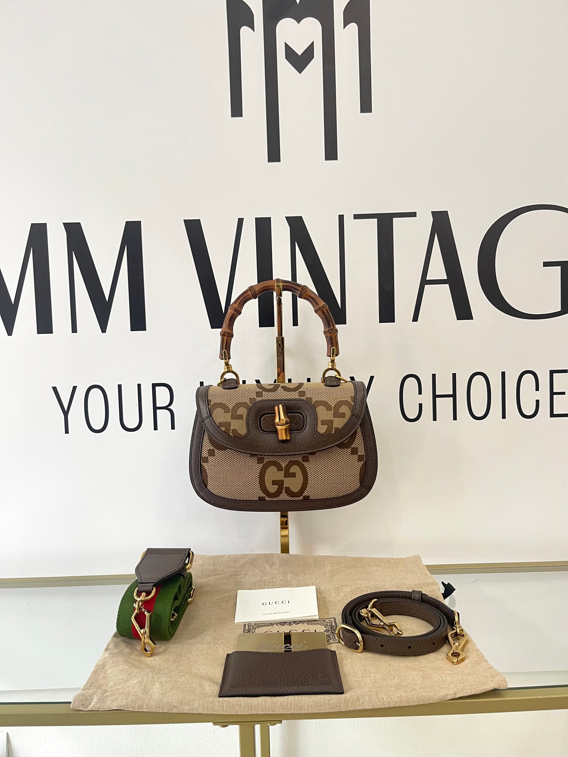 Borsa Bamboo 1947 Jumbo GG Gucci