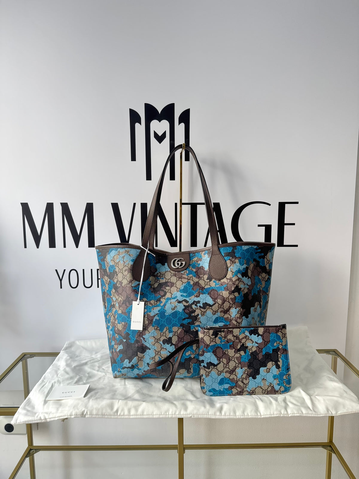 Borsa Shopping Camouflage GG Supreme Gucci