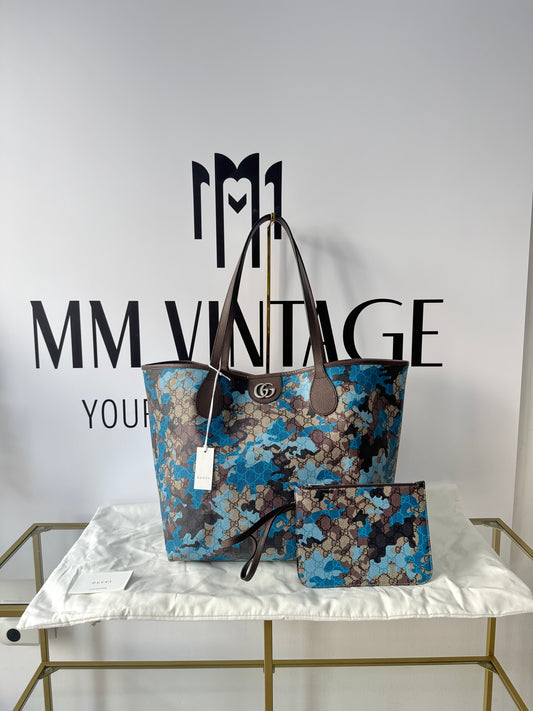 Borsa Shopping Camouflage GG Supreme Gucci