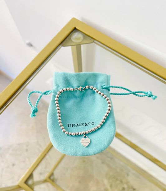 Bracciale Mini Bead cuore mini Tiffany