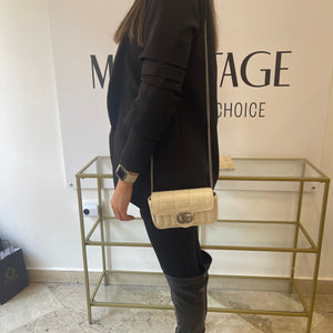 Borsa Mini Marmont GG bianca Gucci